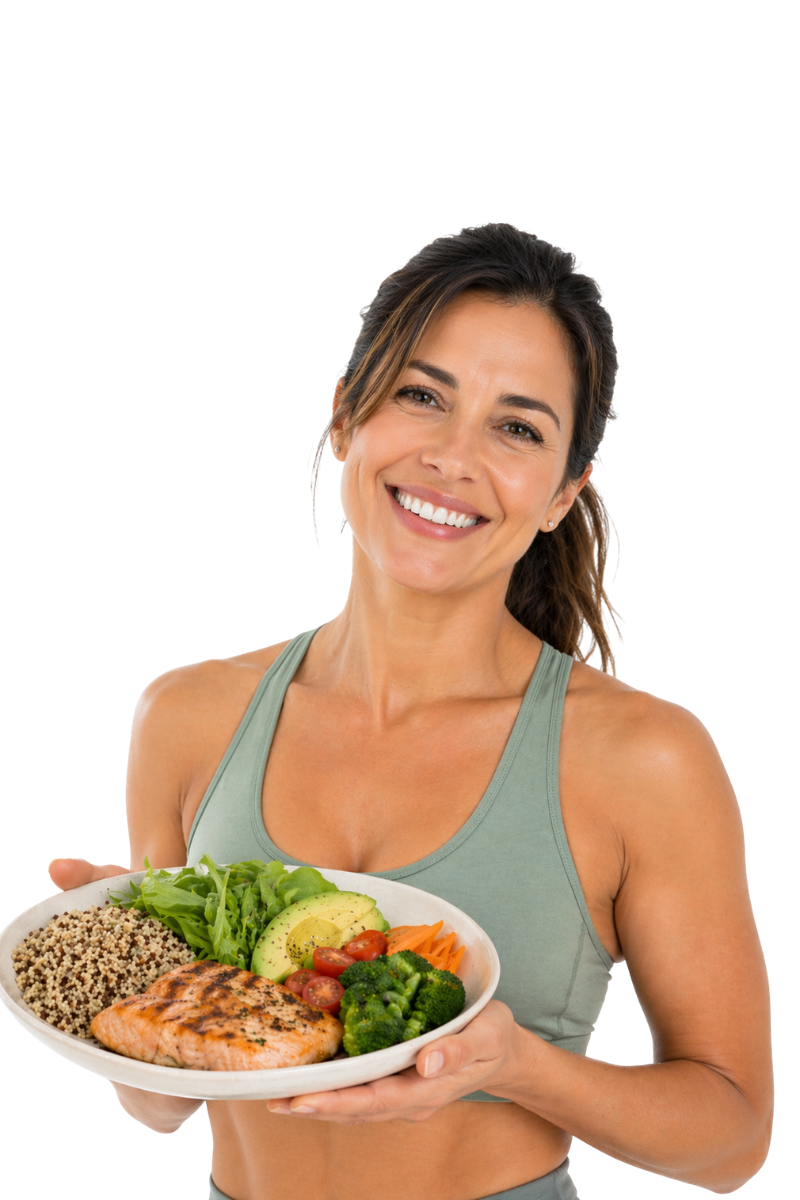 Mujer activa y saludable